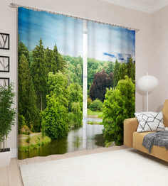 Фотошторы Сирень Potenza 290x260