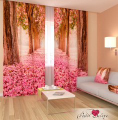 Фотошторы Сирень Dolores 290x260