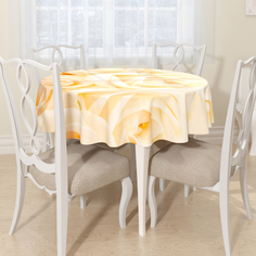 Скатерть Сирень Nezhnost Цвет: Кремовый (круглая 145 см)