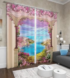 Фотошторы Сирень Abida 290x260