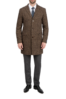Пальто мужское BAZIONI 2053У-1 S BARGELLO BROWN SAND коричневое 60