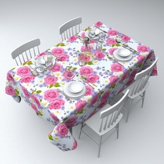 Скатерть Сирень Korolevskiy Pion Цвет: Белый (145х220 см)