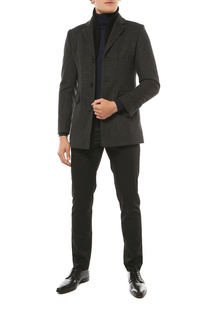 Пальто мужское ABSOLUTEX 5040 M DK CHECK синее 58