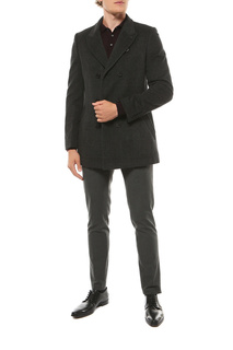 Пальто мужское ABSOLUTEX 5006 S CHIZARI BLACK-GREY серое 56