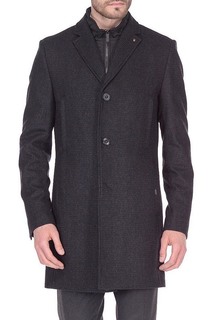 Пальто мужское BAZIONI 5046-4M GRAVEL BLACK GREY серое 50