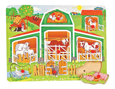 Деревянная игрушка для малышей Затейники Ферма