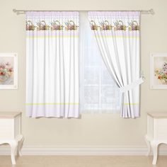 Фотошторы Сирень Пасхальные Цыплята 290x160