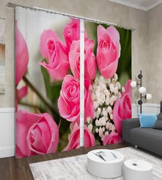 Фотошторы Сирень Earleen 290x260