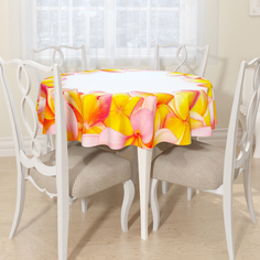 Скатерть Сирень Ramka Iz Pljumerii Цвет: Белый (круглая 145 см)