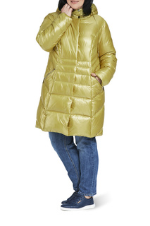 Пуховик-пальто женский D`imma 2015 коричневый 52