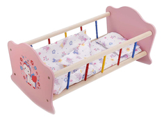 Кроватка для кукол Милый пони деревянная Карапуз RB-P-P