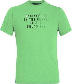 Футболка Salewa 2020 Engineered Dri-Rel M S/S Summer Green Melange 48/M