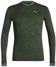 Футболка Salewa 2020 Puez Melange Dry M L/S Kombu Green Melange 54/2X
