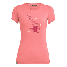 Футболка Salewa 2020 Eagle Figure Dri-Release® Womens Shell Pink Melange 40/34