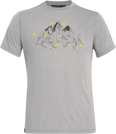Футболка Salewa 2020 Illustration Dri-Rel M S/S Heather Grey 50/L