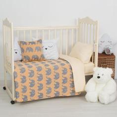 Детское покрывало ЭТЕЛЬ Sloniki Цвет: Жёлтый (110х150 см)