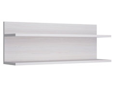 Настенная полка Палермо гостиная Полка встраиваемая Ясень анкор светлый, 1200 мм КУРАЖ