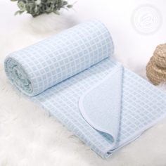Детское покрывало АРТПОСТЕЛЬка Keren Цвет: Голубой (100х140 см)