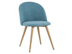 Стул Лион DC-69030 Бирюзовый, шенилл/Светлое дерево Stool Group