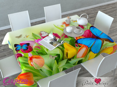 Скатерть Сирень Steffie (120х145 см)