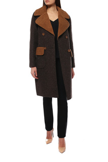 Пальто женское GAMELIA 512/ТMALTA коричневое 52