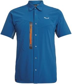 Рубашка Salewa 2020 Puez Hybrid Dst M S/S Poseidon Melange (Eur:56/3X)
