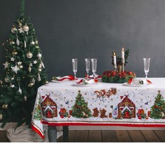 Столовый набор Новогодняя сказка: скатерть 220x150 см и салфетки 12 штук ЭТЕЛЬ 1652726