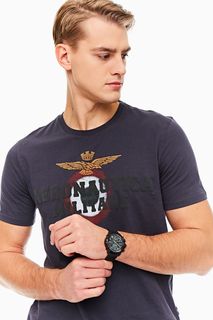 Футболка мужская Aeronautica Militare TS1617J418 08184 синяя XXXL INT