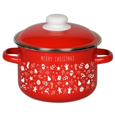 Кастрюля эмал цил Christmas 2,0л ТМ Appetite