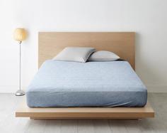 Простыня на резинке из поплина "Ночь Нежна" Агат, Размер: 140 х 200