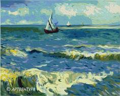 Картина по номерам Артвентура "Морской пейзаж в Сен-Мари", 40x50 см