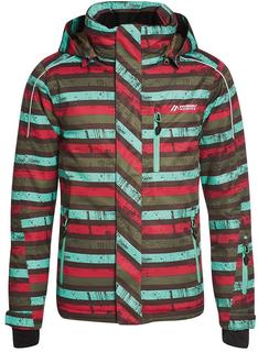 Куртка горнолыжная Maier 2017-18 Cody Girls Brown/Pink Allover, р. 128