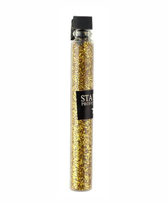 Бархатный песок (флок) Starlet для дизайна ногтей золото, 1 шт.