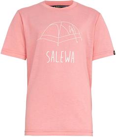 Футболка Salewa 2019 Frea Melange Dry-Rel K S/S Tee Strawberry Melange, р. 176
