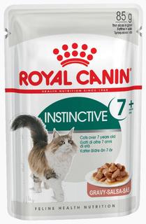 Влажный корм для кошек ROYAL CANIN Instinctive+7, мясо, рыба, 12шт, 85г