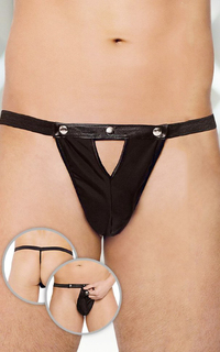 Стринги мужские с заклепками SoftLine Collection, черный, S/L черный S/L