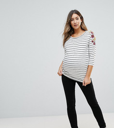 Джеггинсы скинни с посадкой над животом New Look Maternity-Черный