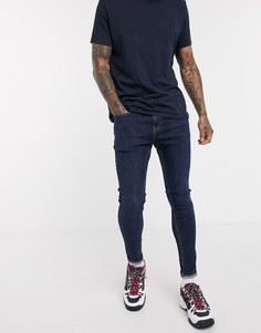 Темные супероблегающие джинсы Tommy Jeans эксклюзивно для ASOS-Голубой