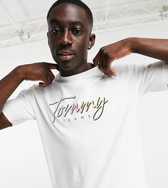 Белая футболка свободного кроя с логотипом Tommy Jeans эксклюзивно для ASOS-Белый