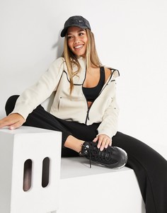 Худи бежевого цвета из флиса Nike Tech-Кремовый