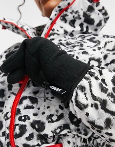 Лыжные перчатки из плотного флиса ASOS 4505-Черный
