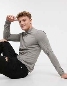 Серая водолазка с длинными рукавами New Look-Серый