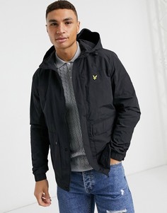 Черная куртка с капюшоном и карманами Lyle & Scott-Черный