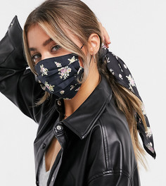 Комплект из платка и маски для лица с цветочным принтом Reclaimed Vintage inspired-Мульти