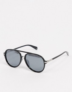 Черные солнцезащитные очки-авиаторы Polariod-Черный Polaroid