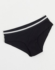 Черные боксеры-брифы с эластичной лентой ASOS DESIGN Naya-Черный