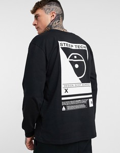 Черный лонгслив The North Face Steep Tech