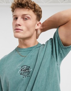 Футболка с принтом New Look Parisian-Зеленый