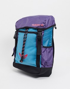 Рюкзак бирюзового и фиолетового цвета adidas Originals-Голубой