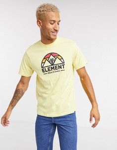 Желтая футболка с принтом Element-Желтый
